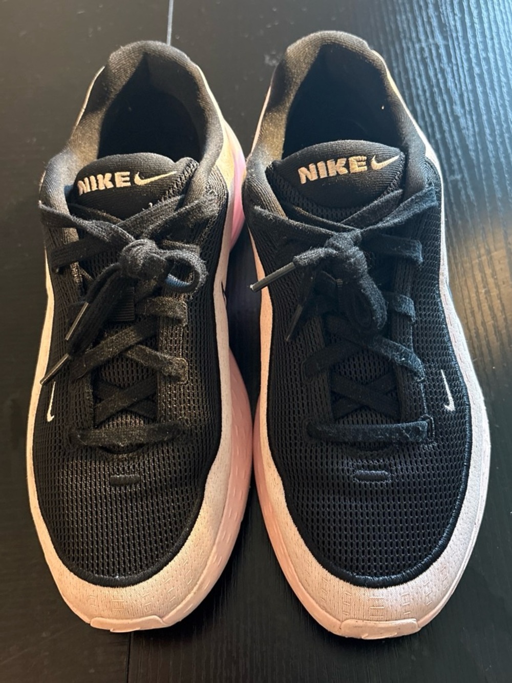 Nike Kids Black and Pink Athletic Sneakers